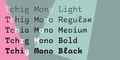 Tchig Mono Font Poster 3