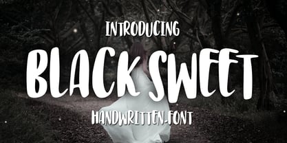 Black Sweet Font Poster 1