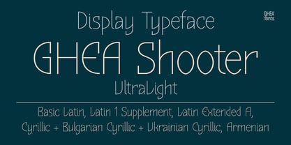 GHEA Shooter Font Poster 1