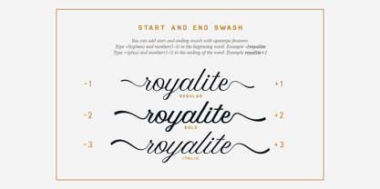 Royalite Font Poster 3