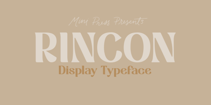 Rincon Font Poster 1