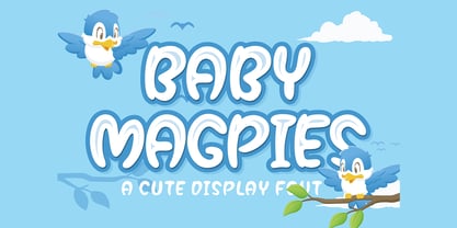Baby Magpies Font Poster 1