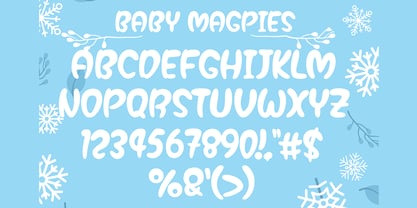 Baby Magpies Font Poster 7