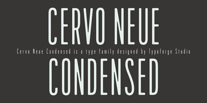 Cervo Neue Condensed Font Poster 1