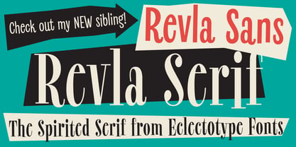 Revla Serif Font Poster 1