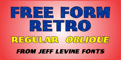 Free Form Retro JNL Font Poster 1