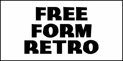 Free Form Retro JNL Font Poster 2