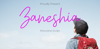 Zaneshia Font Poster 1