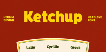 HU Ketchup Font Poster 1