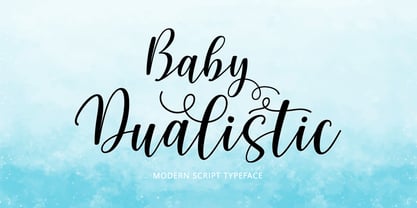 Baby Dualistic Font Poster 1