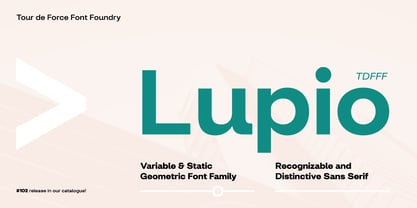 Lupio Font Poster 1