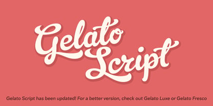 Gelato Script Fuente Póster 1