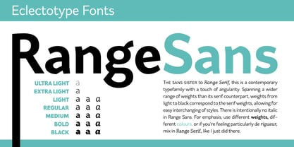 Range Sans Font Poster 1