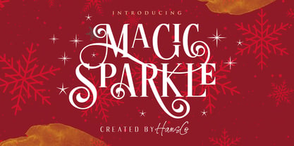 Magic Sparkle Font Poster 1