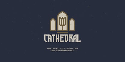 Cathedral Display Font Poster 1