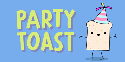Party Toast Font Poster 1