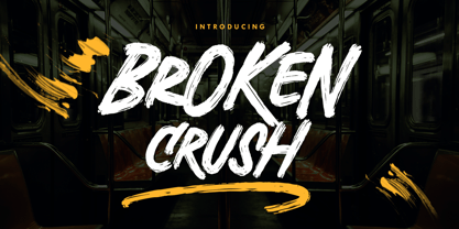 Broken Crush Font Poster 1
