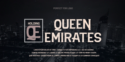 Queen Emirates Font Poster 3
