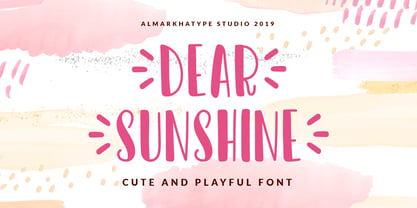 Dear Sunshine Font Poster 1