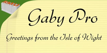 Gaby Pro Font Poster 1
