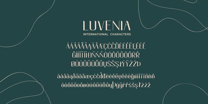 Luvenia Font Poster 3