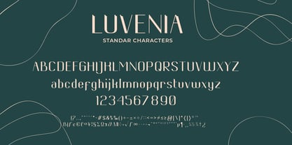 Luvenia Font Poster 4