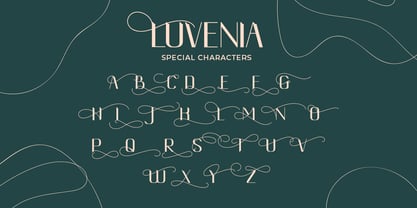 Luvenia Font Poster 5