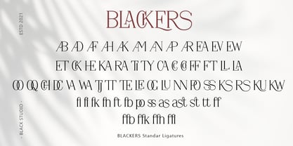 Blackers Font Poster 4