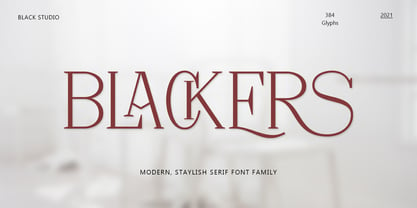 Blackers Font Poster 1