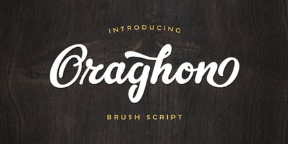 Oraghon Script Font Poster 1