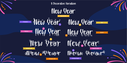 Happy New Year Party Font Poster 9
