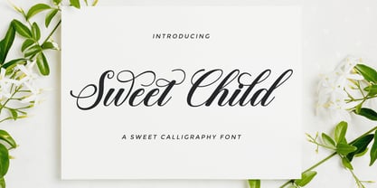Sweet Child Script Font Poster 1