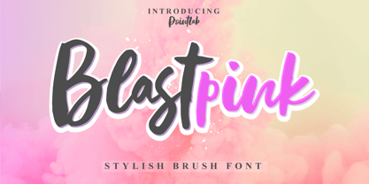 Blastpink Script Font Poster 1