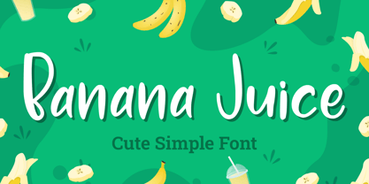 Banana Juice Fuente Póster 1