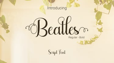 Beatles Font Poster 1