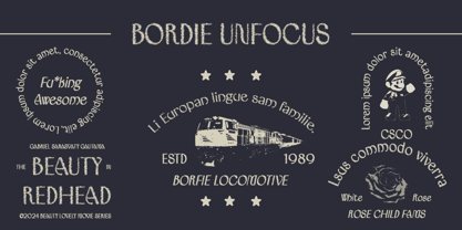 Bordie Unfocus Fuente Póster 3