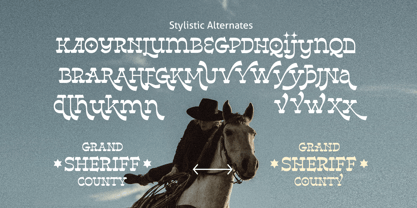 Western Bowner Font Poster 12