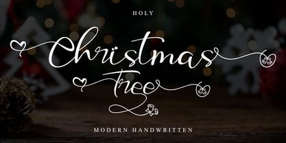 Holy Christmas Tree Font Poster 1