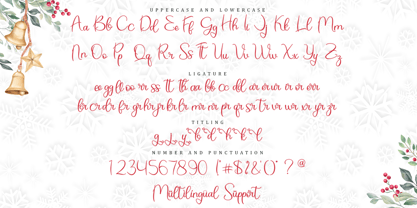 Christmas Bell Font Poster 7