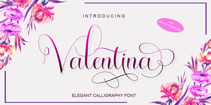 Valentina Font Poster 1