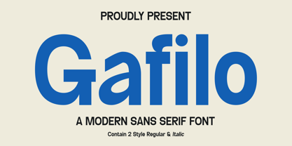 Gafilo Font Poster 1