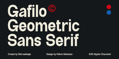 Gafilo Font Poster 2