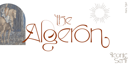 Algeron Font Poster 1