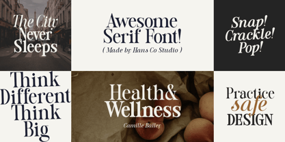 Evening Serif Font Poster 7