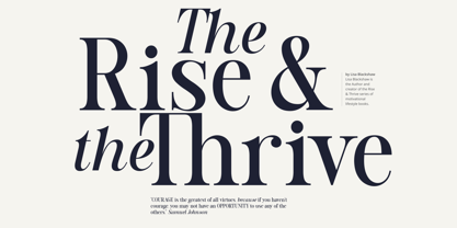 Evening Serif Font Poster 14