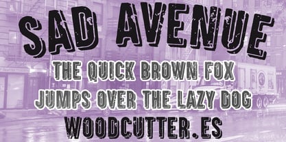 Sad Avenue Font Poster 2