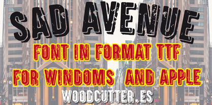 Sad Avenue Font Poster 4