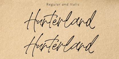 Hunterland Font Poster 6