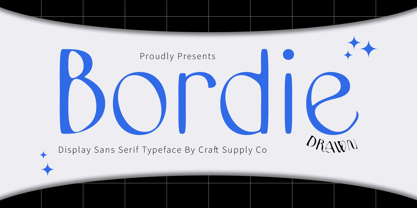 Bordie Drawn Font Poster 1