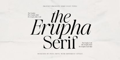 The Erupha Font Poster 1